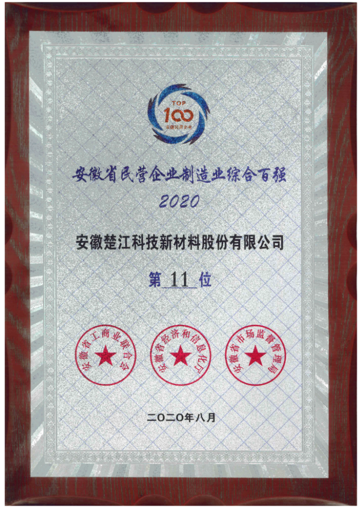 ����ʡ��Ӫ��ҵ����ҵ�ۺϰ�ǿ��11λ